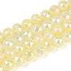 Anti-Tarnish Electroplate Glass Beads Strands GLAA-N064-6mm-06-1