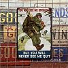 Vintage Metal Tin Sign AJEW-WH0189-023-6