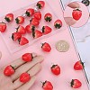 24Pcs Opaque Resin Pendants RESI-SC0002-98-3