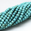 Natural Magnesite Beads Strands TURQ-G103-8mm-01-4