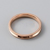 201 Stainless Steel Grooved Finger Ring Settings RJEW-WH0012-11H-2