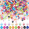 800Pcs 2 Styles Cross Theme Acrylic Beads MACR-PA0001-45E-1