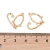 Brass Pendants with Clear Glass KK-N254-53G-3