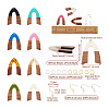Biyun DIY V-shape Dangle Earrings Making Kit DIY-BY0001-42-4