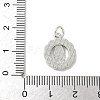 Brass Pave Natural White Shell Pendants KK-S522-06D-P-3