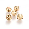 Brass Enamel Beads KK-L179-07G-1