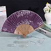 Acrylic Chinese Fan Display Stands ODIS-WH0007-76A-4
