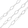 Tarnish Resistant 304 Stainless Steel Textured Horse Eye Link Chains CHS-I020-01B-P-1