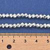 Electroplate Glass Beads Strands EGLA-D030-15B-06-4