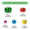 150Pcs 5 Styles Iron Bell Charms IFIN-YW0003-12-2