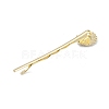 Conch/Starfish/Shell Shape Alloy Hair Bobby Pin Sets AJEW-A056-02E-4