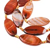 Natural Banded Agate Beads Strands G-F825-A01-01A-4