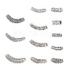 20Pcs 10 Style Tibetan Style Alloy Tube Beads TIBEB-CD0001-06AS-2