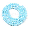 Electroplate Glass Beads Strands EGLA-A034-P2mm-A04-3
