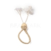 Jute Twine Napkin Rings AJEW-U016-01D-1