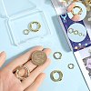 8Pcs 4 Styles Brass Twister Clasps KK-SC0005-68-3