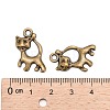 Tibetan Style Alloy Kitten Pendants TIBEB-A101634-AB-FF-3