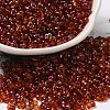 Spray Painted Glass Seed Beads SEED-F005-05A-05-1