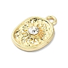 Alloy Clear Rhinestone Pendants PALLOY-S188-09G-01-2
