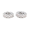 Brass Micro Pave Clear Cubic Zirconia Beads CU-CBAF71E-02P-1