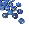 Dyed Natural Lapis Lazuli Gemstone Dome/Half Round Cabochons G-J330-06-30mm-1