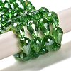 Electroplate Glass Beads Strands LS-EGLA-D015-12x8mm-19-4