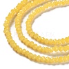 Baking Paint Imitation Jade Glass Bead Strands X-DGLA-A034-J4MM-A30-4
