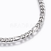 Tarnish Resistant 304 Stainless Steel Figaro Chain Bracelets BJEW-L634-04A-P-2