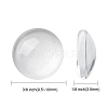 Transparent Glass Cabochons X-GGLA-R026-10mm-2
