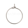 316 Surgical Stainless Steel Wine Glass Charms Rings STAS-L214-01E-1