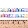 Anti-Tarnish Electroplate Rondelle Glass Beads Strands EGLA-T021-8mm-17-01-2