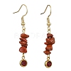 Natural & Synthetic Mixed Gemstone Chips Dangle Earrings for Women EJEW-JE05656-4