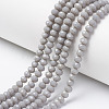 Opaque Solid Color Glass Beads Strands X1-EGLA-A034-P4mm-D10-1