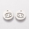 304 Stainless Steel Charms STAS-Q201-T095-4-2