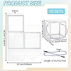 Foldable Hot Stamping Transparent PVC Packaging Boxes CON-WH0123-24A-01-2