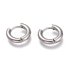 Tarnish Resistant 201 Stainless Steel Huggie Hoop Earrings EJEW-O095-05-01-1