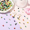 190Pcs 19 Colors Opaque Glass Pendants PALLOY-CJ00056-6
