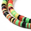 Handmade Polymer Clay Beads Strands CLAY-R089-3mm-002-4