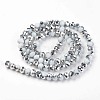Electroplate Opaque Glass Beads Strands EGLA-A034-P3mm-M15-2