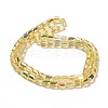 Electroplate Glass Beads Strands EGLA-D030-19G-2