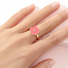 Alloy Enamel Rotatable Cuff Open Rings FS-WGEC271-22-1