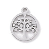 Non-Tarnish 304 Stainless Steel Charms STAS-K286-01D-P-1