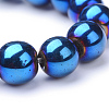 Non-magnetic Synthetic Hematite Beads Strands G-S096-6mm-7-2