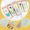 Flower Pattern DIY Embroidery Starter Kits DIY-WH0569-46-4