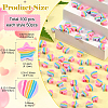 100Pcs 2 Styles Handmade Polymer Clay Beads CLAY-YW0001-97-2