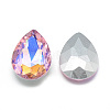 Pointed Back Glass Rhinestone Cabochons RGLA-T017-18x25mm-01-2