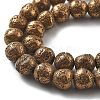 Electroplated Natural Lava Rock Beads Strands G-A251-D01-01G-3