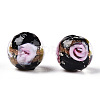 Luminous Handmade Gold Sand Lampwork Beads LAMP-T021-03A-2