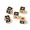 Rack Plating Brass Enamel Beads KK-B060-04G-01A-3