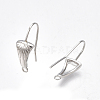 Brass Earring Hooks KK-S350-356-2